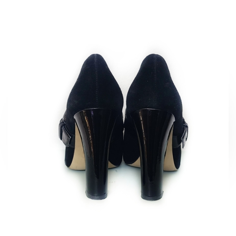 Michael Kors Hanna Mary Jane Open Toe Suede Pumps - Picture 4 of 4